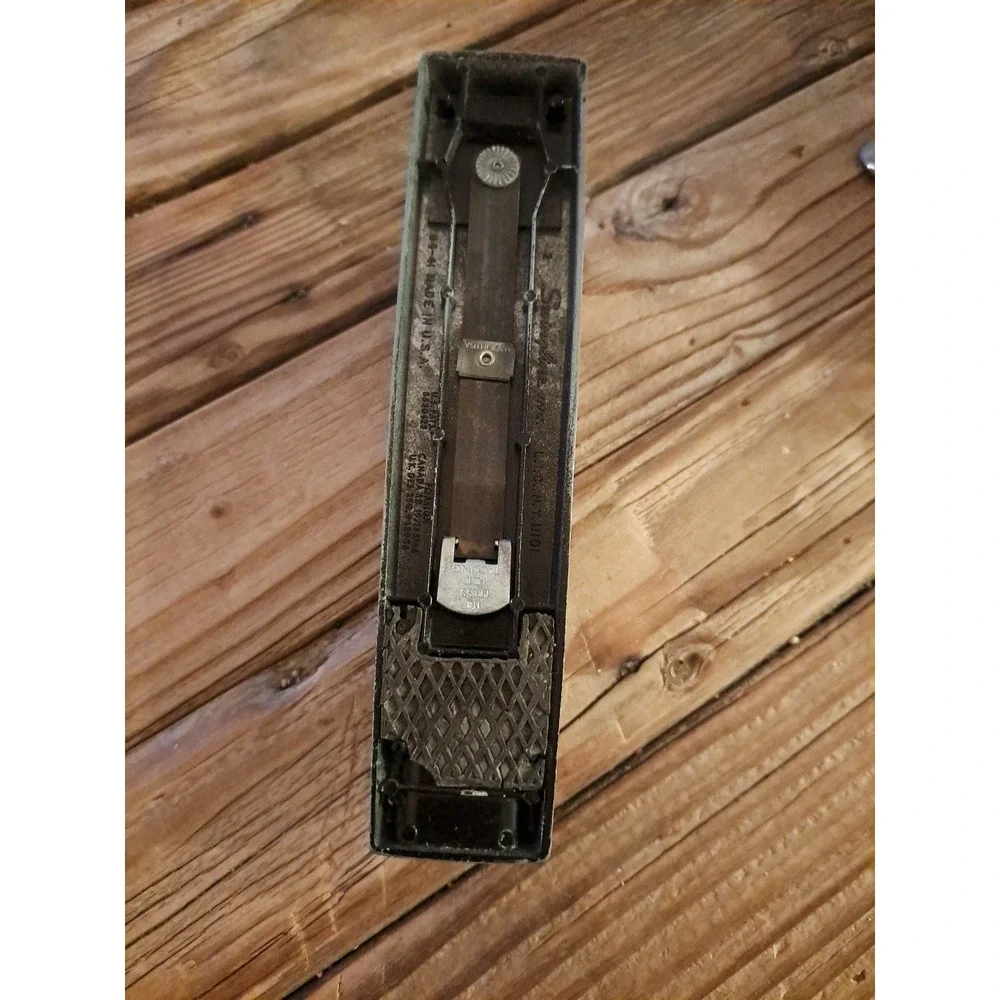Vintage Swingline Desk Stapler Model 747, # 94-02 Heavy Metal, Black. USA